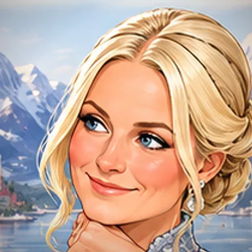 Caricature of Crown Princess Mette-Marit