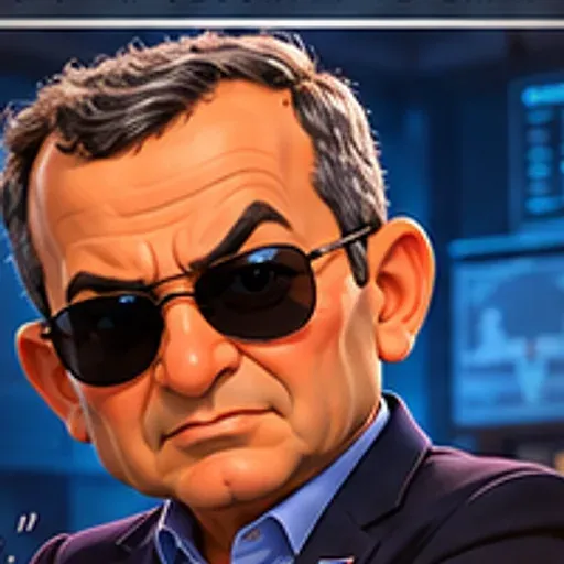 Caricature of Ehud Barak