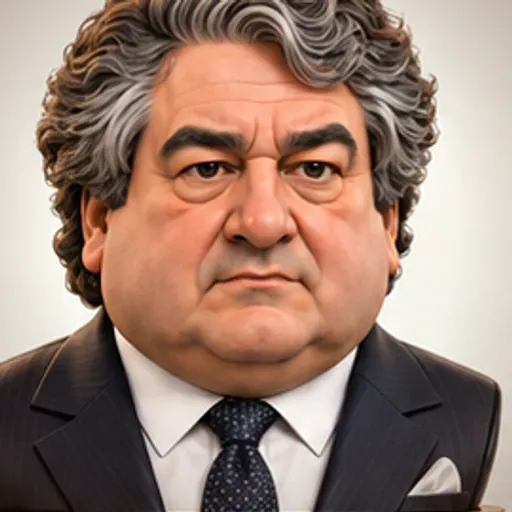 Caricature of Leon Black