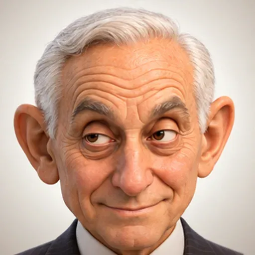 Caricature of Les Wexner