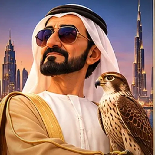 Caricature of Mohammed bin Rashid