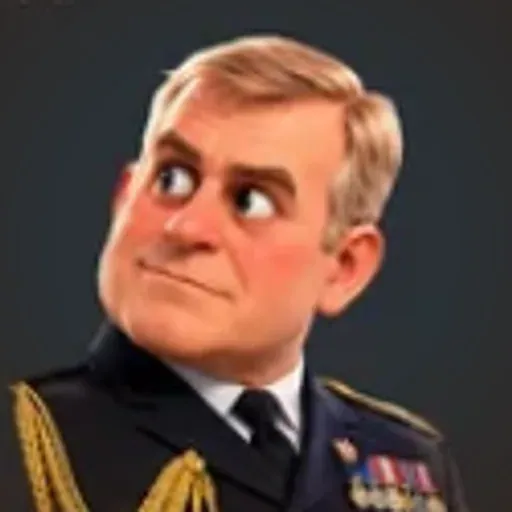 Caricature of Prince Andrew