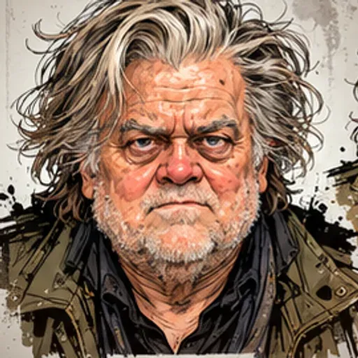 Caricature of Steve Bannon